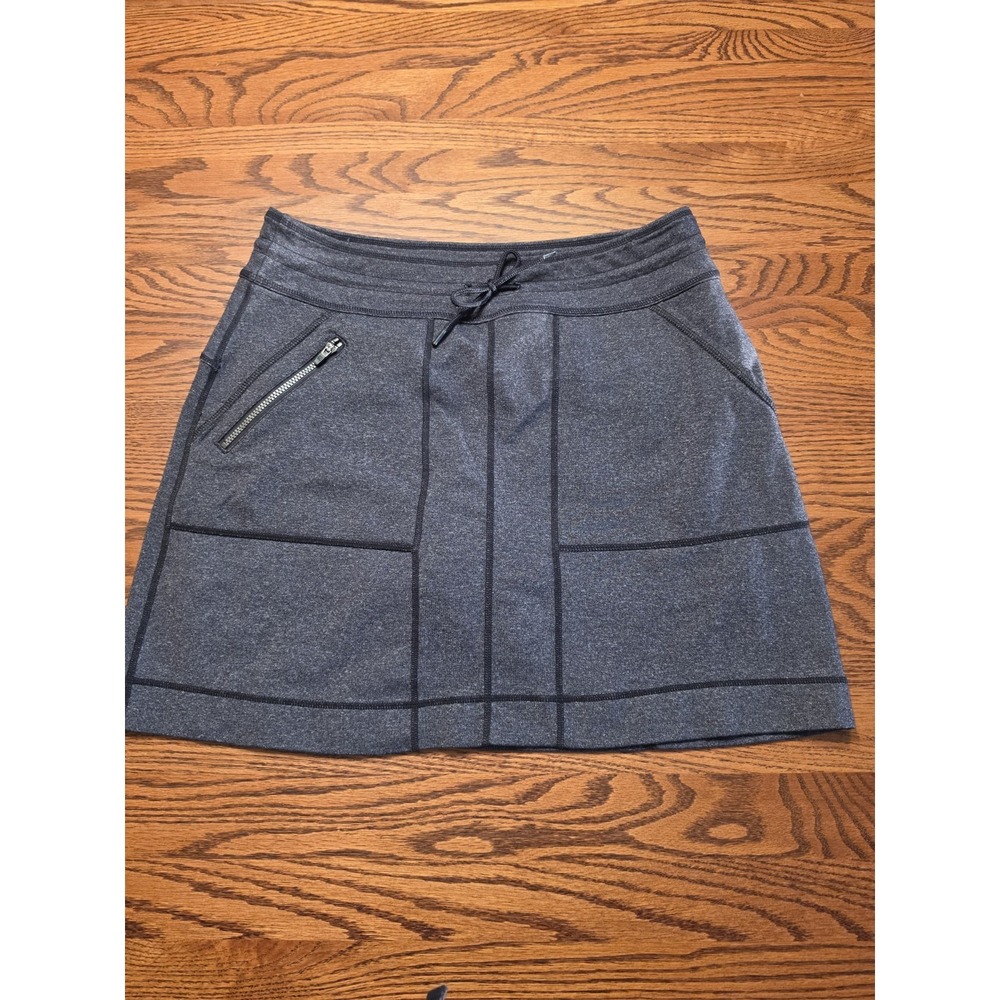 Title Nine Spitfire Skort Womens Sz Small Dark Gray Heather Pull On Activewear